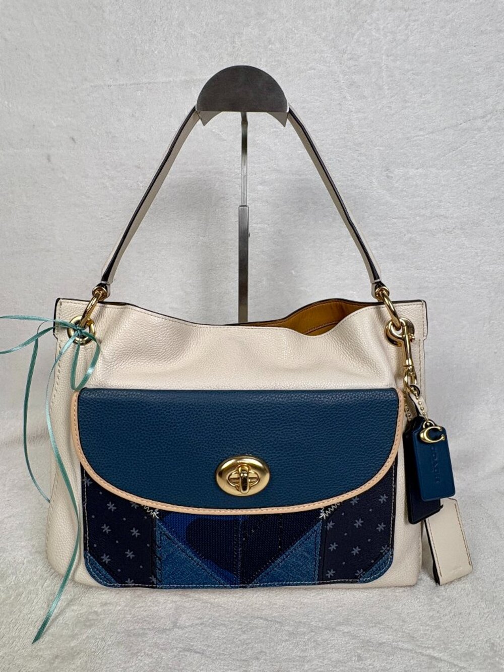 Coach RARE Upcrafted Willow in Multitextured Patchwork, Custom Hangtags